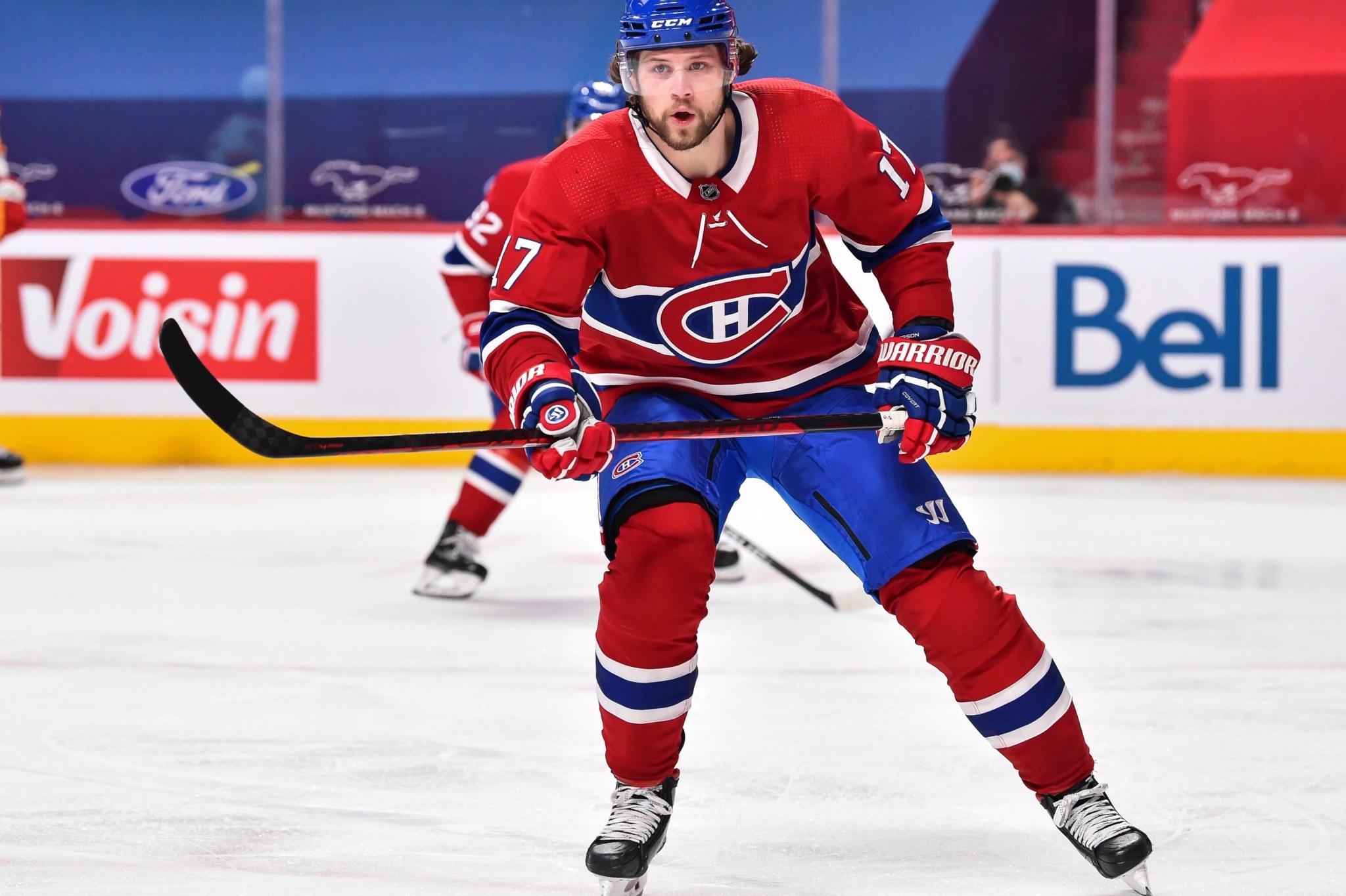 Josh Anderson dans l'uniforme rouge des Canadiens