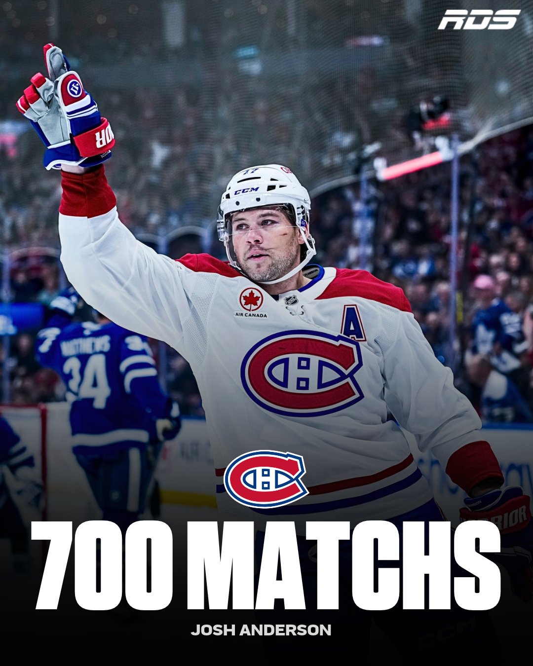 Josh Anderson, 700 matchs dans la LNH (RDS)