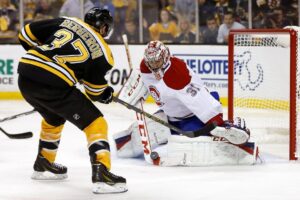 Patrice Bergeron et Carey Price