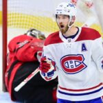 Paul Byron dans l'uniforme blanc des Canadiens