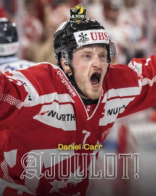 Daniel Carr avec le HC Ajoie