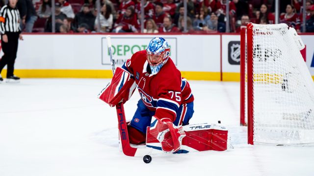 Jakub Dobeš devant son filet