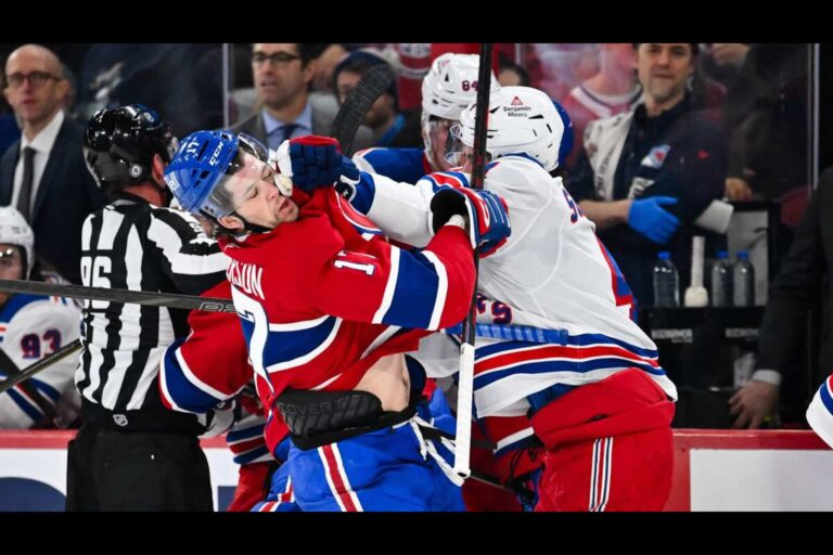 Des bagarres éclatent en fin de prolongation avant la fusillade entre le Canadien et les Sabres