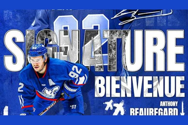 Anthony Beauregard, capitaine des Lions de Trois-Rivières