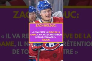 Zachary Bolduc avec le Canadien de Montréal