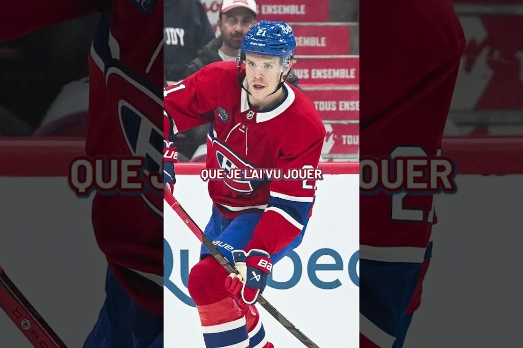 Kaiden Guhle en chandail rouge des Canadiens