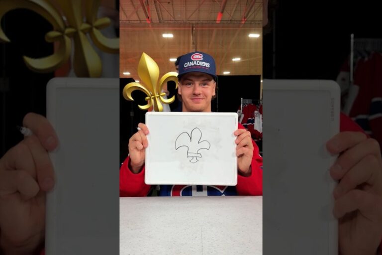 Les joueurs du CH tentent de dessiner une fleur de lys