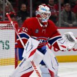 Jacob Fowler devant le filet du Canadien