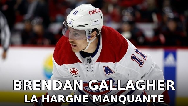 Brendan Gallagher en uniforme du Canadien de Montréal