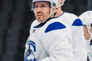 Brendan Gallagher à l'entraînement des Canucks de Vancouver