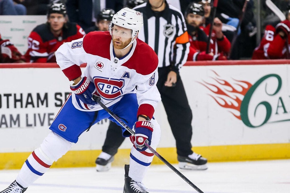 Mike Matheson en chandail blanc du Canadien