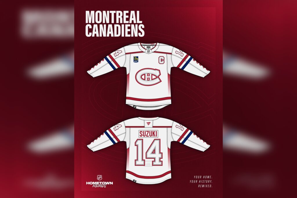 Le chandail Hometown Remix du Canadien de Montréal