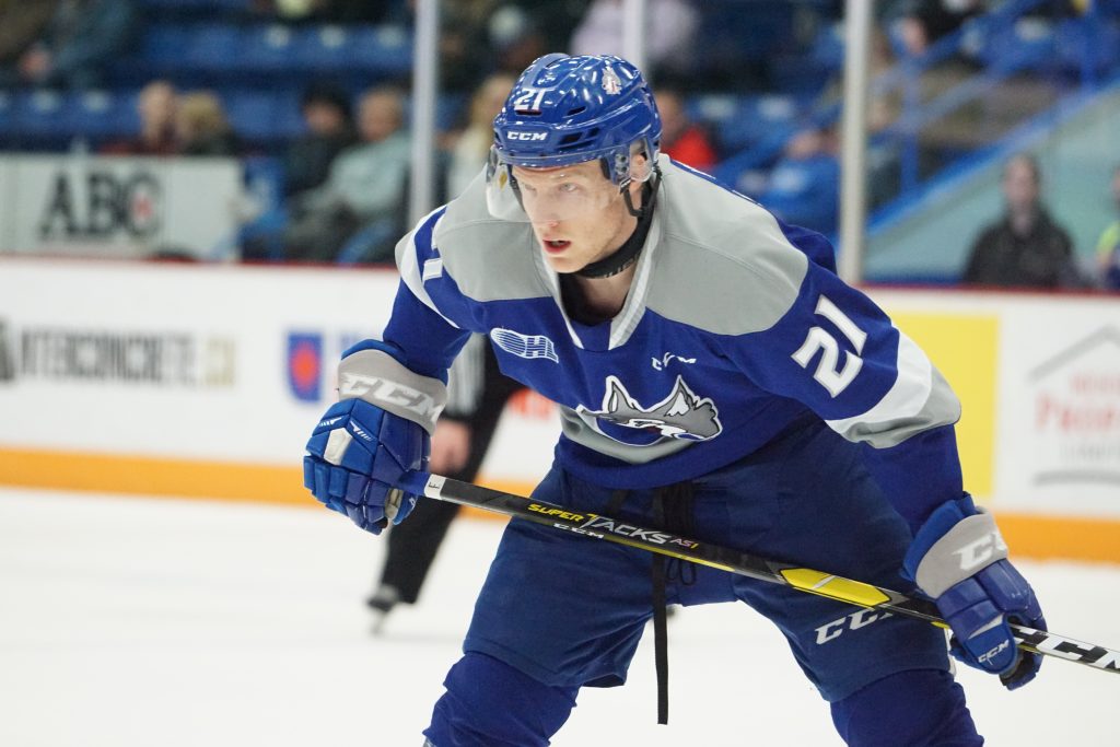 Nolan Hutcheson, attaquant des Lions de Trois-Rivières