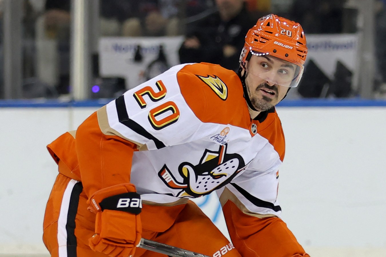 Chris Kreider avec les Ducks d'Anaheim, avant son arrivée à Montréal