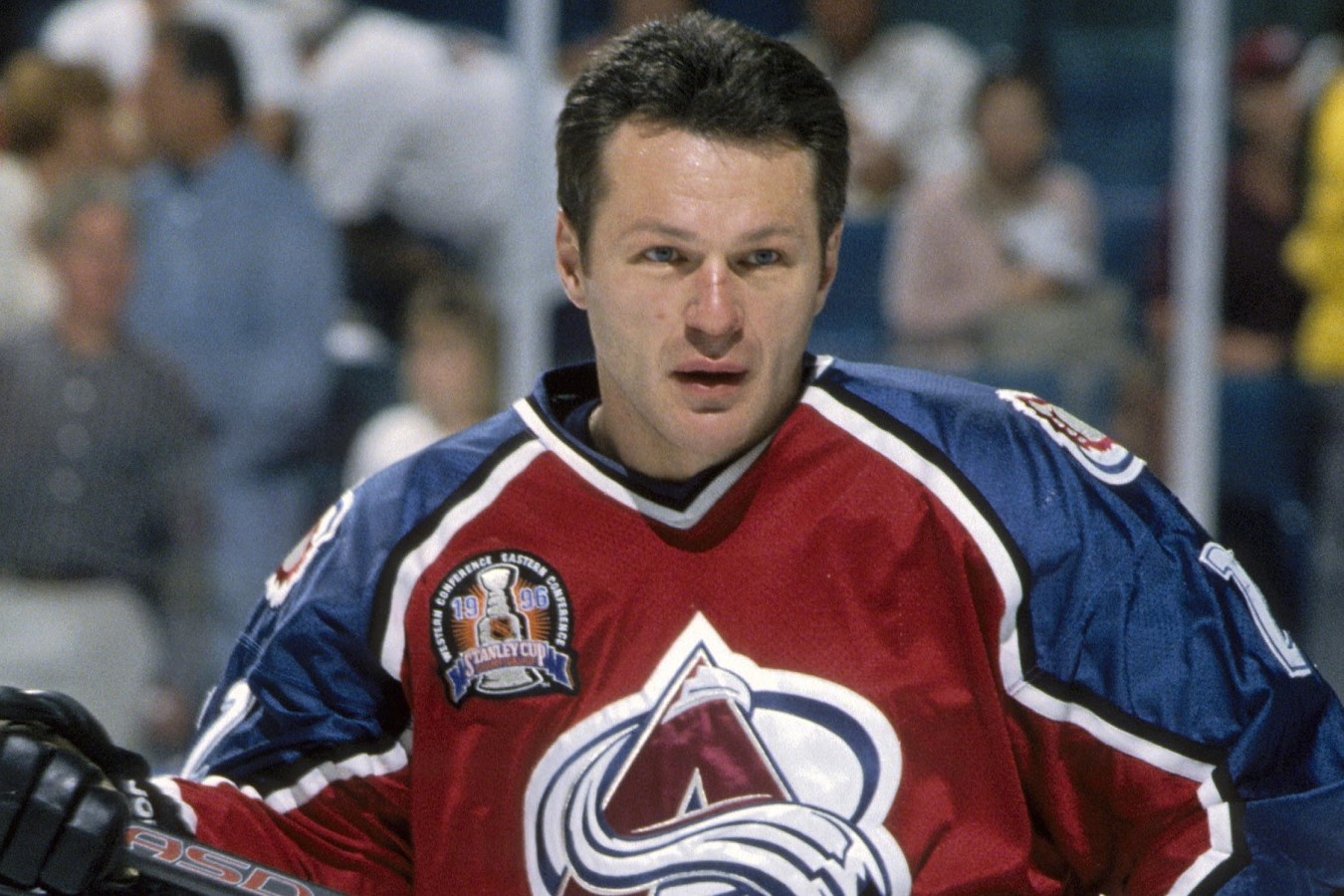 Claude Lemieux avec l'Avalanche du Colorado, lors des séries de 1996