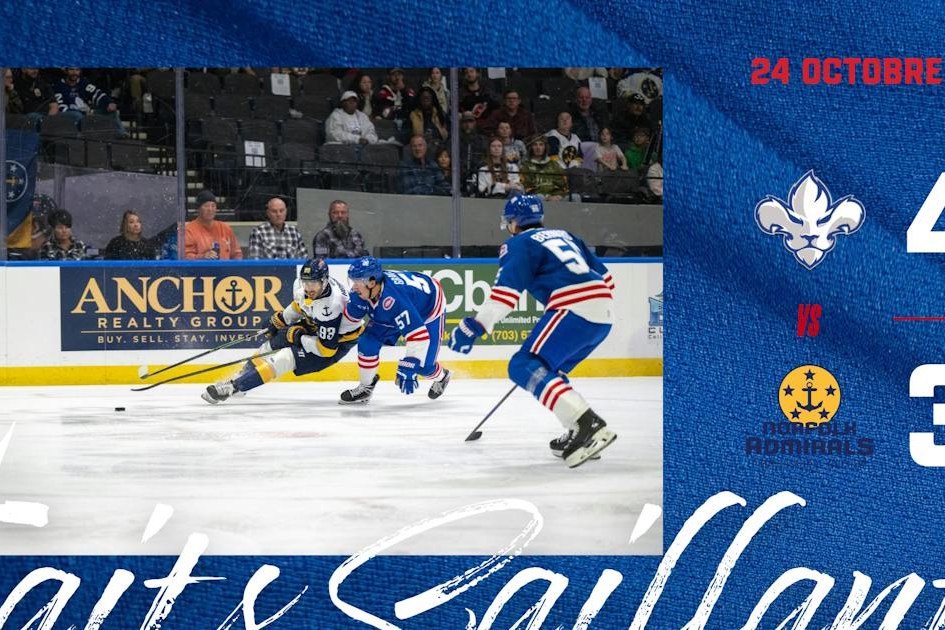 Faits saillants du match des Lions de Trois-Rivières contre les Admirals de Norfolk, 24 octobre 2026