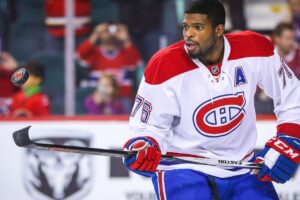 P.K. Subban avec le chandail du Canadien