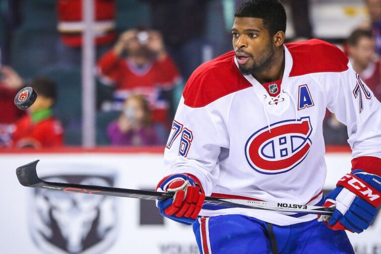 P.K. Subban avec le chandail du Canadien