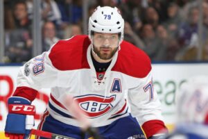 Andrei Markov avec le chandail blanc du Canadien